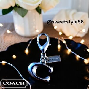 COACH Silver "C" Dangle Charm